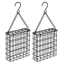 Alimentador de pássaros em gaiola de sebo Yojanner Outdoor Capacidade de 1 conjunto de bolo