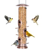 Alimentador de Pássaros FEED GARDEN Tubo Metálico 6 Saídas 33 cm Alimentador de Pássaros FEED GARDEN Tubo Metálico 6 Saídas 33 cm