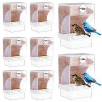 Alimentador de pássaros GlikCeil No Mess Parrot, alimentador automático de 8 unidades Alimentador de pássaros GlikCeil No Mess Parrot, alimentador automático de 8 unidades