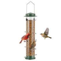 Alimentador de pássaros Metal Finch MIXIDEA 7x7x39 cm 8 portas