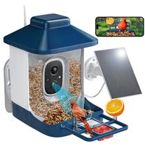 Alimentador de pássaros NAVFS alimentado por energia solar de 1,8 L com câmera 1080P Alimentador de pássaros NAVFS alimentado por energia solar de 1,8 L com câmera 1080P
