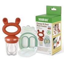 Alimentador de silicone Chupeta Haakaa Freeze-N-Fed Mini Combo