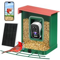 Alimentador Inteligente de Pássaros iSleutor - 2,1L, com Câmera e Energia Solar