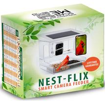 Alimentador Inteligente de Pássaros Nature Anywhere Nest-Flix XL com Câmera