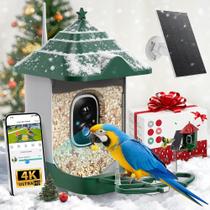 Alimentador Inteligente para Pájaros Nuctove con Cámara Solar 4K HD