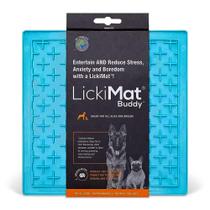 Alimentador Lento Cães e Gatos LickiMat Buddy Azul