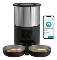 Alimentador Pet Duplo Comedouro Inteligente Cachorro Gato Robotizado 5L APP Alto Falante Temporizador
