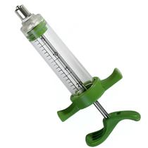 Alimentar Pássaro Seringa Vacinador Smart Agrozootec 20ml Verde Com Regulagem