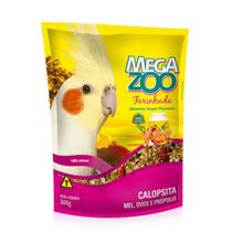 Alimento 100% Natural Para Calopsitas Megazoo Farinhada Mel Ovos E Própolis 300g