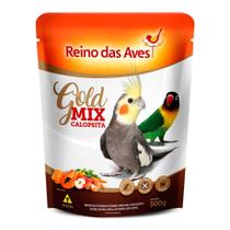 Alimento Calopsita Reino das Aves Gold Mix 500g