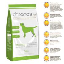 Alimento Chronos Premium Ração Para Cães Sênior Pleno 8+ Sabor Frango 3Kg ou 7,5Kg
