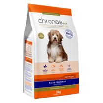 Alimento Chronos Ração Para Cães Adultos Raças Pequenas Sabor Frango 3Kg