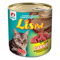 Alimento Completo / Ração Úmida / Patê para Gatos Adultos e Filhotes - LISPET - Sabor Carne - 280G Alimento Completo / Ração Úmida / Patê para Gatos Adultos e Filhotes - LISPET - Sabor Carne - 280G