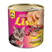 Alimento Completo / Ração Úmida / Patê para Gatos Adultos e Filhotes - LISPET - Sabor Frango - 280G