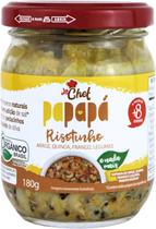 Alimento Infantil Risotinho Orgânico Arroz Quinoa Frango e Lugumes Papapá 180g