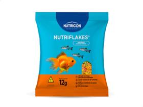 Alimento P/ Peixes Nutriflakes Nutricon 12g - Cart. 10 Unid
