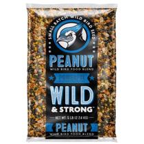 Alimento para pássaros, lote pequeno, amendoim selvagem e forte, 2,2 kg