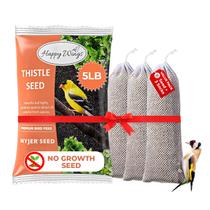Alimento para Pássaros Selvagens Happy Wings Sementes Nyjer 2,3 kg com Meias Alimento para Pássaros Selvagens Happy Wings Sementes Nyjer 2,3 kg com Meias