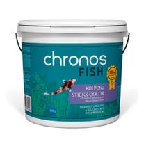 Alimento para Peixe Chronos Fish Koi Pond Sticks Color - 3,9kg