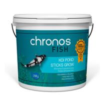 Alimento para Peixe Chronos Fish Koi Pond Sticks Grow - 1,3kg