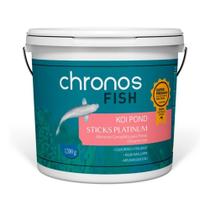 Alimento para Peixe Chronos Fish Koi Pond Sticks Platinum - 1,2kg Alimento para Peixe Chronos Fish Koi Pond Sticks Platinum - 1,2kg