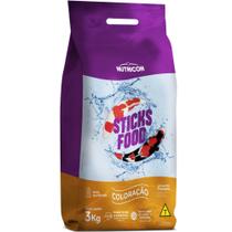 Alimento para Peixe Nutricon Carpa Sticks Food Coloração 3Kg