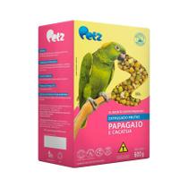 Alimento Pássaro Petz Extrusado Frutas para Papagaio e Cacatua - 600g