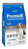 Alimento Premier Super Premium Ambientes Internos Light Para Cão Adulto De Raza Pequena Sabor Frango Y Salmão De 12 Kg