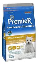 Alimento Premier Super Premium Ambientes Internos Para Cão Filhote De Raça Pequena Sabor Frango E Salmão Em Sacola De 2.