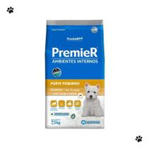 Alimento Premier Super Premium Ambientes Internos Para Cão Filhote De Raza Pequena Sabor Frango Y Salmão De 7.5 Kg
