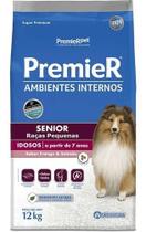 Alimento Premier Super Premium Ambientes Internos Para Cão Senior De Raza Pequena Sabor Frango Y Salmão De 12 Kg - Premier Pet