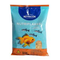 Alimento Ração Nutriflakes Nutricon em Flocos 500g Para Todas as Espécies de Água Doce