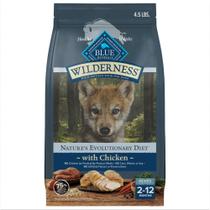 Alimento seco Blue Buffalo Wilderness com alto teor de proteína para cachorros
