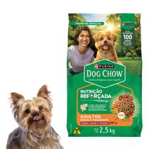 Alimento Super Premium Dog Chow Ração Para Cães Adulto Sabor Frango e Carne 2,5kg