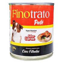 Alimento Super Premium para Cães Filhotes Lata Finotrato Pate Carne 280 Gr