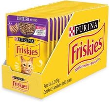 Alimento Úmido Friskies Sachê Cordeiro ao Molho 85g Gatos Adultos, Kit 15 Unidades