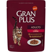 Alimento úmido Gran Plus Sachê Adulto Carne para Gatos - Affinity Guabi (85g)