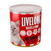 Alimento úmido Livelong para Gatos - Cordeiro 300g