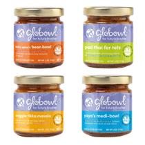 Alimentos para Bebê Globowl Stage 3 Variedade com 4 Unidades 113 ml