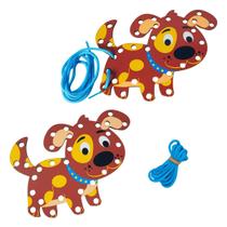 Alinhavo Cachorro Brinquedo Educativo Coordenação Motora - Maninho - 4 anos Alinhavo Cachorro Brinquedo Educativo Coordenação Motora - Maninho - 4 anos