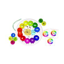 Alinhavo centopéia cores e números brinquedo educativo Alinhavo centopéia cores e números brinquedo educativo
