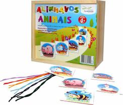 Alinhavos Animais Cx em Madeira