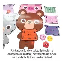 Alinhavos dos Bichinhos Brinquedo Para Coordenação Motora .