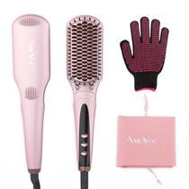 Alisador de cabelo e escova de ondulação Amovee Thermal Brush Alisador de cabelo e escova de ondulação Amovee Thermal Brush