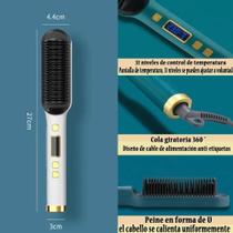 Alisador de cabelo termostático pente elétrico alisamento escova display lcd controle temperatura Alisador de cabelo termostático pente elétrico alisamento escova display lcd controle temperatura