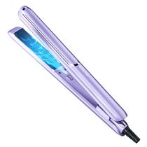 Alisador de cabelo ZEOEZHBI 2 em 1 Flat Iron & Curler Purple