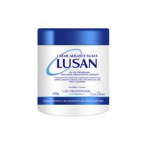 Alisante de cabelo suave lusan 220g pote azul Alisante de cabelo suave lusan 220g pote azul