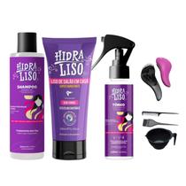 Alisante De Chuveiro Hidra Liso + Shampoo + Tônico Capilar