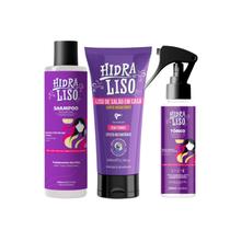 Alisante De Chuveiro Hidraliso + Tonico Poderoso + Shampoo