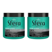 Alisante Para Cabelo Sfera 480G Forte - Kit Com 2Un